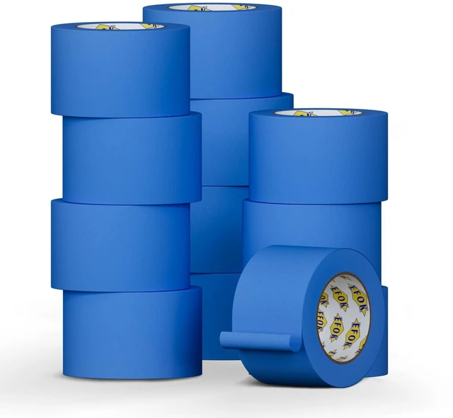 Main image of 12 Pack Blue Painters Tape 3 Inch x 55 Yards Bulk Paint Masking Tape