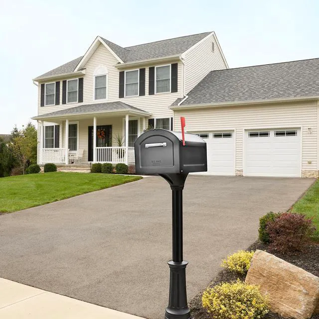 Alt view image 2 of 7 - 950020P-10 Centennial Post Mount Mailbox, Extra Large, Pewter