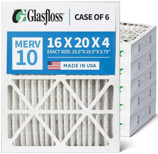 Alt view image 6 of 6 - ZL 16x20x4 MERV 10 AC & Furnace Filters. 6-Pack Exact Size: 15-1/2 x 19-1/2 x 3-3/4, Rating: MERV 10, MPR 800, FPR 7, Durable Heavy-Duty Frame, Made in USA