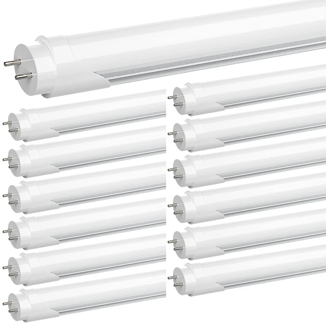 Main image of Flourescent Light Bulbs Replacement, 24W 3200LM 5000K Frosted Type A+B, 12P Single or Double End Powered, Plug&Play or Ballast Bypass, F32T8 or F40T12 Fluorescent Bulbs,Office Shop Warehouse Lights