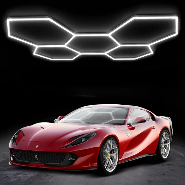 Main image of Hexagon Garage Lights25 Pack 216W 25920LM High Brightness Hexagon Garage LED Lights for Garage, Shopping Mall, Workshop and Car Detailing Shop etc.