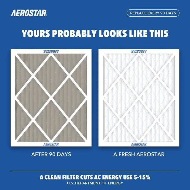 Alt view image 4 of 7 - Air Filter 16 1/2 x 21 1/2 x 1 MERV 13 Furnace Filter, 4 Pack AC Filter & HVAC, Actual Size (16 1/2 x 21 1/2 x 3/4), MPR 1500/FPR 10, For Dust, Pet Dander, Bacteria & Allergies