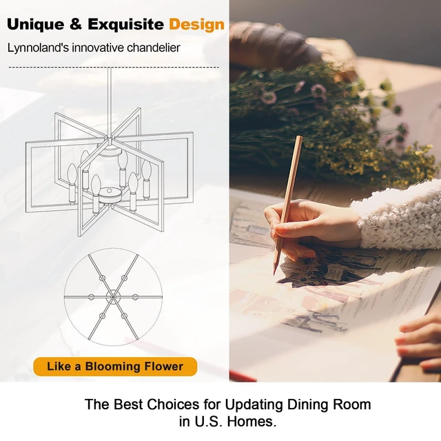 Alt view image 7 of 7 - 25"-61" Height Adjustable Modern Chrome Chandelier for Dining Room, No Assembly Required Chrome Dining Room Light Fixture Over Table, Industrial Metal Pendant Lights Fixture for Kitchen Island