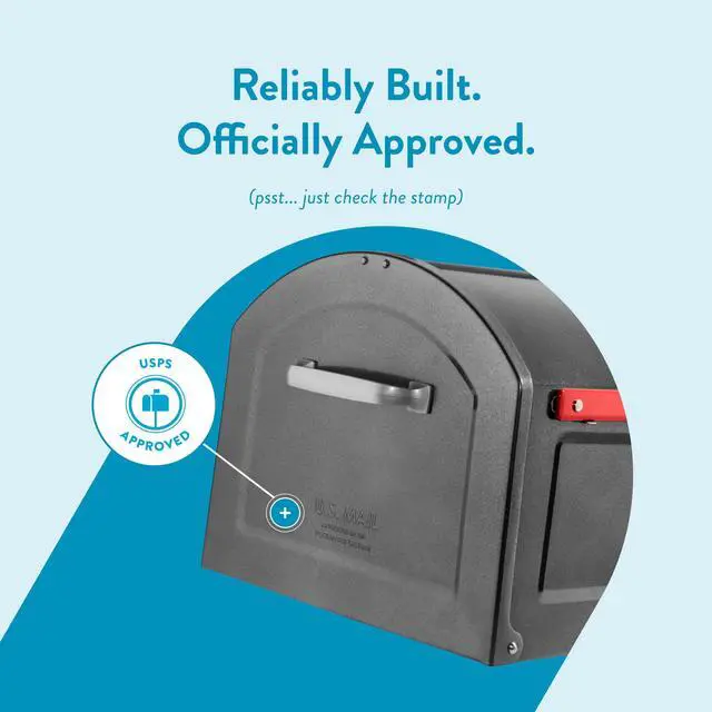 Alt view image 7 of 7 - 950020P-10 Centennial Post Mount Mailbox, Extra Large, Pewter