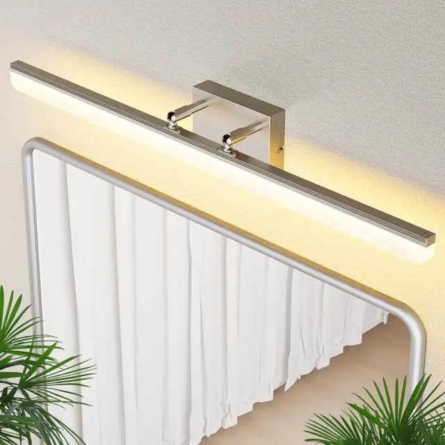 Main image of Brushed Nickel Vanity Light 31.5", 24W LED Dimmable Bathroom Light Bar with Adjustable Angle & 5CCT Modern Long Wall Fixture for Bathroom, Powder Room, Bedroom, Apartment, Hotel
