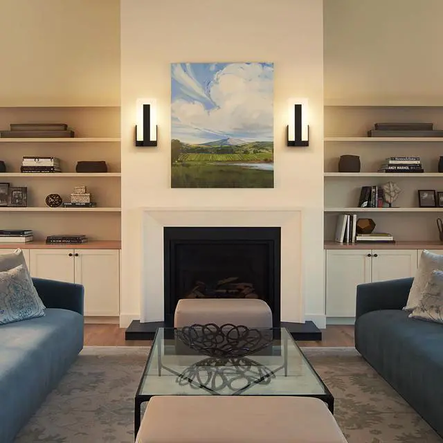 Alt view image 4 of 7 - Modern LED Wall Sconces Up and Down Wall Mount Light Black 3000K Warm White Wall Lights Set of 2, Indoor Wall Lighting for Hallways, Bedrooms, Hallways, Living Room Indoor Wall Lights