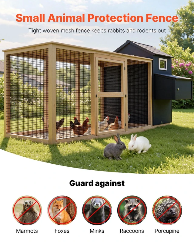 Alt view image 2 of 7 - Hardware Cloth 60 in x 50 ft, 1/2 in 19 Gauge Galvanized Wire Mesh Roll, Weather-Resistant Vinyl Coated Chicken Wire Fencing, Heavy Duty Welded Garden Plant Fencing for Rabbit Cage Snake Fence