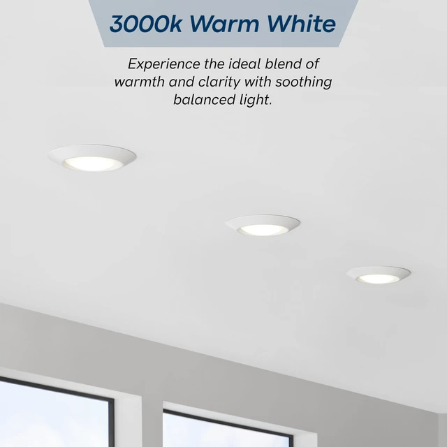 Alt view image 2 of 7 - 14550S-15 Generation Lighting Traverse Lyte Round 6 in. 3000K, Canless Integrated LED Recessed Light, 925 Lumens, 90 CRI, T24 Complaint, Wet Rated in White Finish (4 Pack)