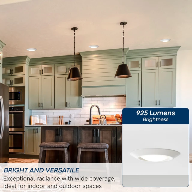 Alt view image 4 of 7 - 14550S-15 Generation Lighting Traverse Lyte Round 6 in. 3000K, Canless Integrated LED Recessed Light, 925 Lumens, 90 CRI, T24 Complaint, Wet Rated in White Finish (4 Pack)