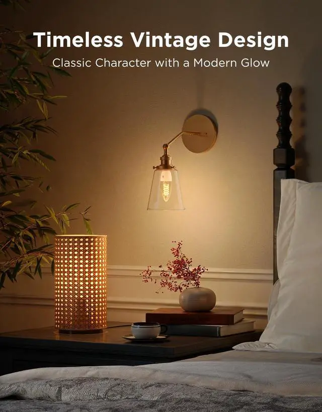 Alt view image 6 of 7 - E12 LED Candle Bulb, Smart Chandelier Light Bulbs for Living Room RGBWW Color Changing, 2000K-6500K, Candelabra Light Bulbs Work with Matter, Alexa & Google Assistant, Vintage Edison Style