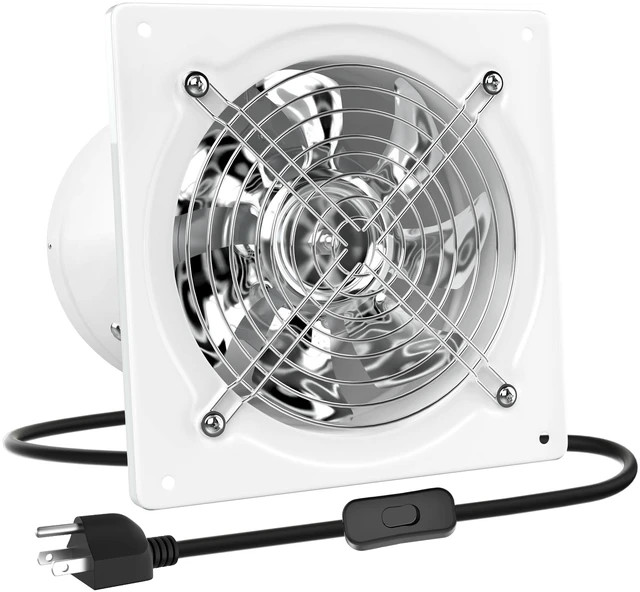 Main image of 10 Inch Exhaust Fan, Kitchen Exhaust Fan With Switch 988 CFM Wall Mounted, Extractor Ventilation Fan For Attic, Greenhouse, Basement, Shed