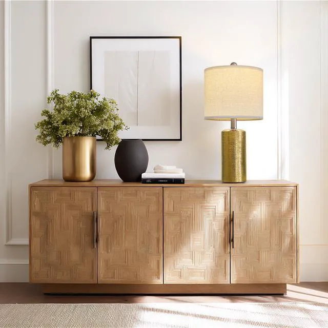 Alt view image 6 of 7 - Small Table Lamps Set of 2 for Living Room 20.25" Gold Lamps Bedside Lamps Ceramic Lamps for Night Stands, Table Lamps for Bedroom, Mid Century Modern Boho Farmhouse Nightstand Nursery Side Table Lamp