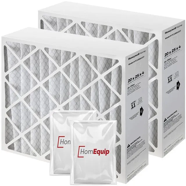 Main image of 20x25x4 Furnace Filters, FC100A1037 Filter Replacement, Merv 11 Filter Media with Disposal Bag (2 Pack)