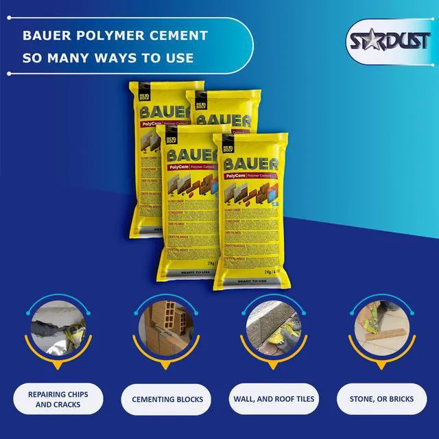 Alt view image 3 of 7 - Instant Polymer Cement 4-Pack - Ready-to-Use Alternative to Mortar & Adhesives - Versatile for Concrete & Stone Tile Crack Repair & Brick Repair, Convenient & Durable