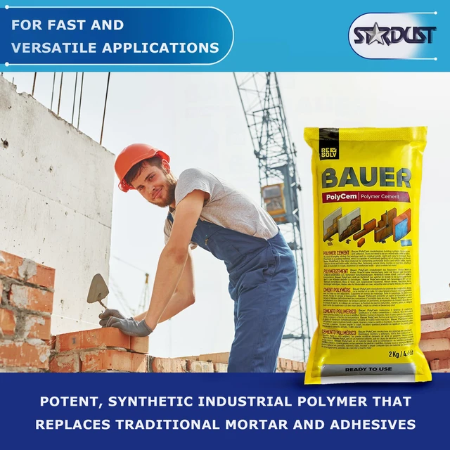 Alt view image 6 of 7 - Instant Polymer Cement 4-Pack - Ready-to-Use Alternative to Mortar & Adhesives - Versatile for Concrete & Stone Tile Crack Repair & Brick Repair, Convenient & Durable