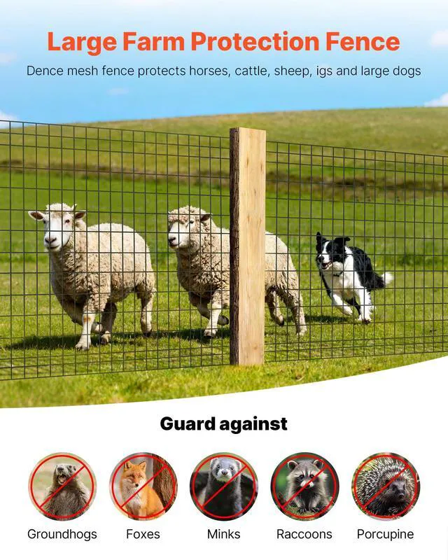 Alt view image 2 of 7 - Hardware Cloth, 48 in x 50 ft, 2 x 4 in Mesh 14 Gauge Galvanized Steel Wire Fencing for Cattle, Hog & Sheep, Heavy Duty Vinyl Coated Fence for Animal Enclosures, Cage Wire, Garden Fences