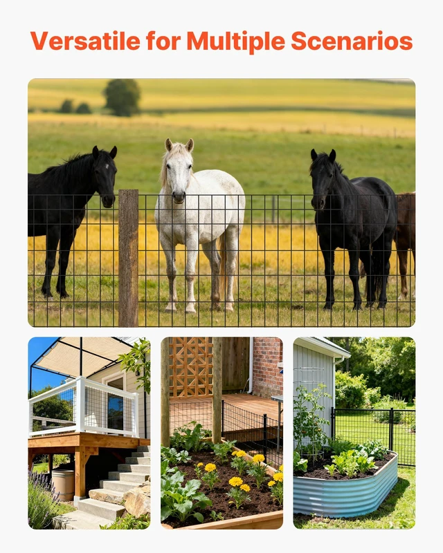 Alt view image 7 of 7 - Hardware Cloth, 48 in x 50 ft, 2 x 4 in Mesh 14 Gauge Galvanized Steel Wire Fencing for Cattle, Hog & Sheep, Heavy Duty Vinyl Coated Fence for Animal Enclosures, Cage Wire, Garden Fences