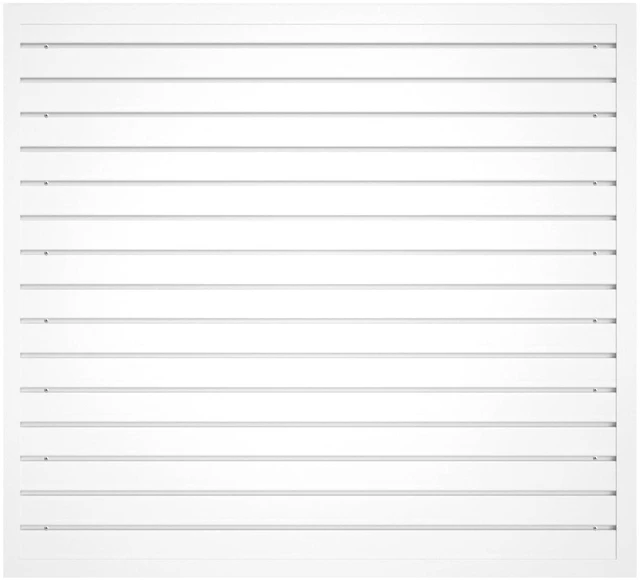 Main image of Slatwall Panel Wall Storage Systems, 4 x 4ft Slat Wall Paneling Garage Wall Organizer, Heavy Duty Wall Mounted PVC Wall Rack (White)