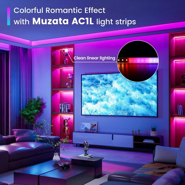 Alt view image 4 of 7 - 40Pack 3.3FT Silver LED Strip Channel with Milky Diffuser U1SW WW 17x7mm LED Aluminum Channel, Fits LED Strips Up to 12mm, LED Strip Light Diffuser, Smooth Light Output, Linear Lighting