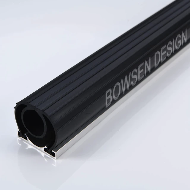 Main image of Heavy-Duty U+O Ring Universal Garage Door Bottom Seals Weatherstrip Rubber with Aluminum Track Retainer Kit (10 FT, 1-5/8" Width)