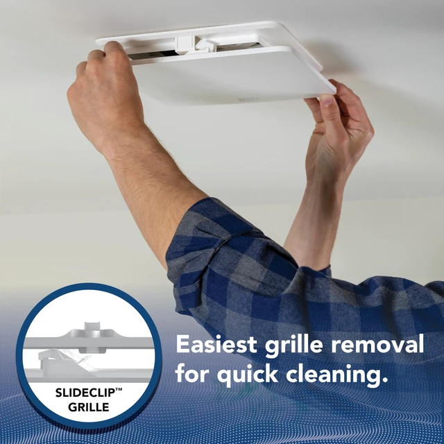Alt view image 5 of 7 - Bathroom Exhaust Fan Easy Retrofit without Attic Access, Quiet 1.5 Sones, Effective Ventilation at 80 CFM ENERGY STAR Certified Moisture and Odor Control