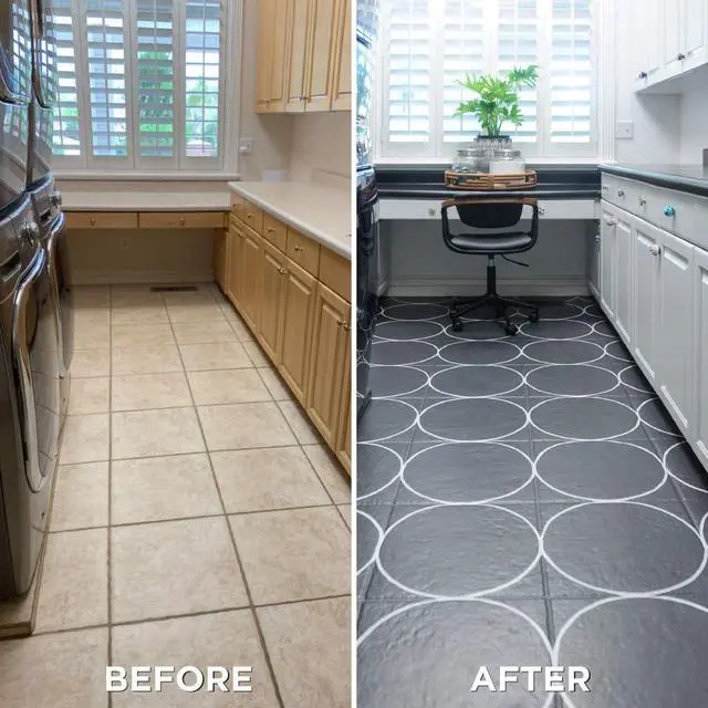 Alt view image 4 of 6 - Interior Floor Semi-Gloss Charcoal Gray Coating Kit Interior Floor Renovation, Durable Walk-On Finish, Tile, Vinyl, Concrete & Wood Surfaces, 2 Quarts
