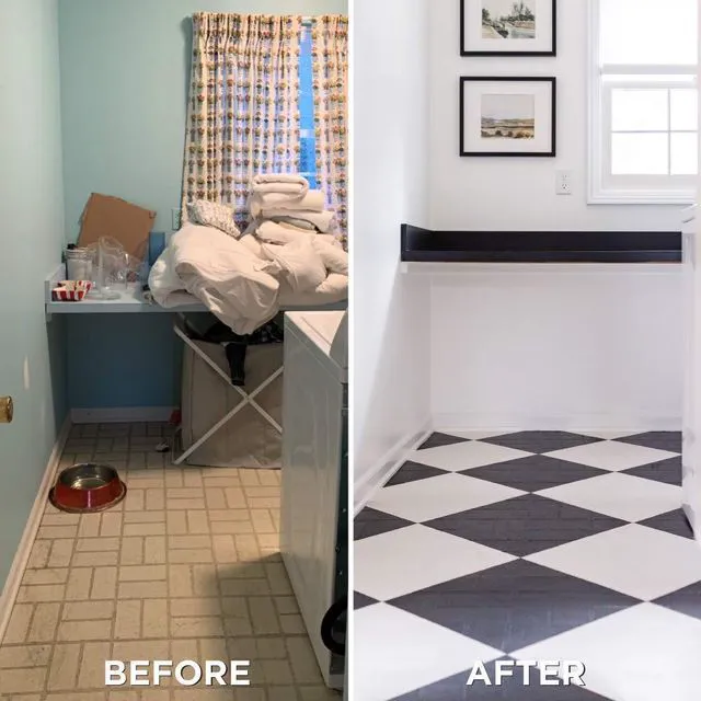 Alt view image 4 of 6 - Interior Floor Matte Black Coating Kit Interior Floor Renovation, Durable Walk-On Finish, Tile Vinyl Concrete And Wood Surfaces, 2 Quarts