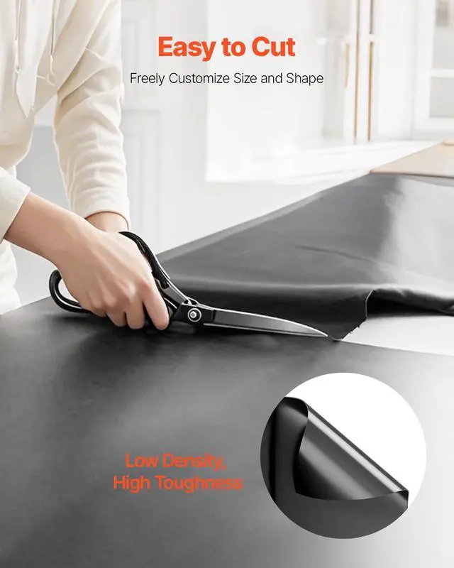 Alt view image 6 of 7 - Plastic Sheeting Heavy Duty 10' x 100', 6 Mil Thick Plastic Sheeting Roll, Plastic Drop Cloth Painters Tarp, Polyethylene Covering for Crawl Space Vapor Barrier, Multi-Purpose, Black