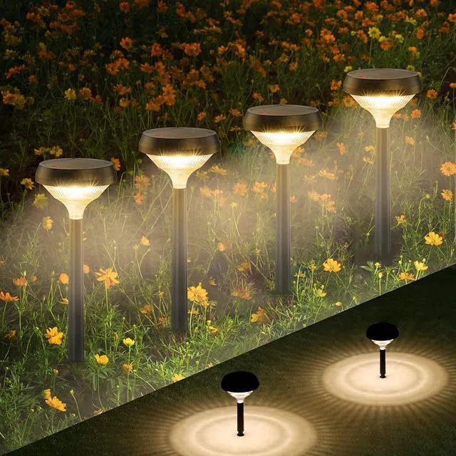 Main image of Solar Lights Outdoor 8 Pack, Solar Pathway Lights Warm White Landscape Path Lights,IP65 Waterproof Solar Lights for Walkway Yard Garden Driveway