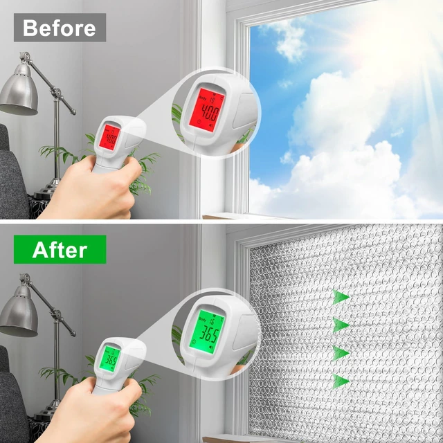 Alt view image 5 of 7 - 16P Garage Door Insulation Kit Panels 6MM 18x6.8FT for Double Garage Door, Pre-Cut Bubble Reflective Aluminum Foil 120 Tape, DIY Install Temperature Control Block Summer Heat & Winter Cold (20.5x54)