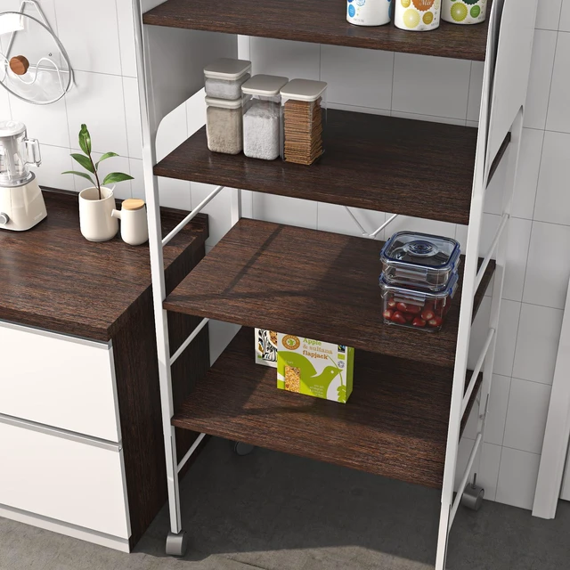 Alt view image 4 of 7 - Walnut Wood Contact Paper Peel and Stick Counter Top Wallpaper 30" x 197", Large Waterproof Dark Brown Wood Grain Contact Paper For Kitchen Cabinets Counter Top Vinyl Wrap Table Desk Shelf