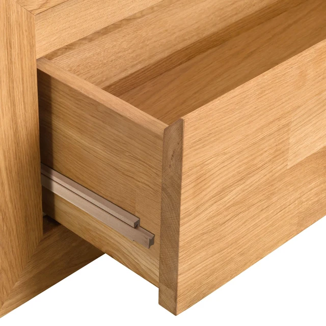 Alt view image 6 of 7 - 16 Pcs Wooden Drawer Slide, 15.8 Inch Wood Bottom Mount Guide Track Wooden Drawer Slides, Center Guide Track with Metal Slide Glides, Classic Drawer Rails, Ideal for Dresser Furniture Repair