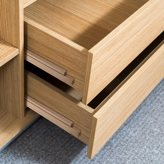 Alt view image 7 of 7 - 16 Pcs Wooden Drawer Slide, 15.8 Inch Wood Bottom Mount Guide Track Wooden Drawer Slides, Center Guide Track with Metal Slide Glides, Classic Drawer Rails, Ideal for Dresser Furniture Repair