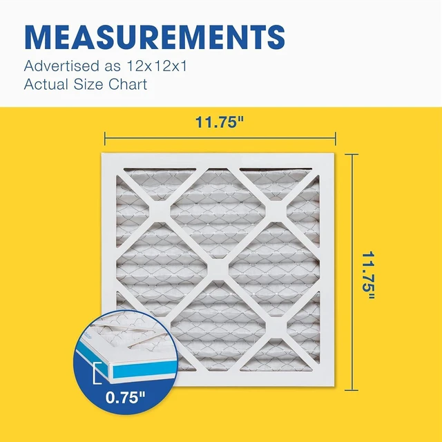 Alt view image 5 of 7 - Air Filter 20x22x1 MERV 13 AC Filter, HVAC, Furnace Filter, 4 Pack ACTUAL SIZE (19.75 x 21.75 x 0.75) AC Filter, Furnace Filter, Allergies, Dust, Pet Dander & Smoke MERV 13 (MPR 1500 / FPR 10)