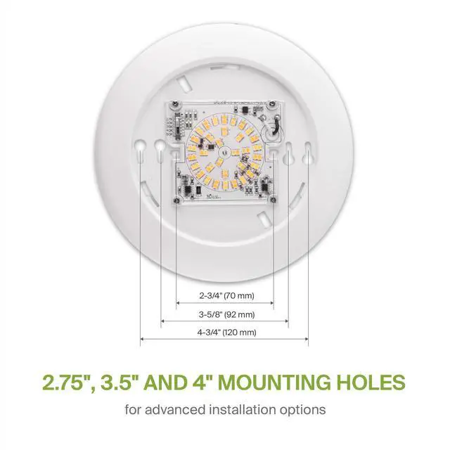 Alt view image 5 of 7 - 12 Pack LED Disk Lights 6 Inch, 5CCT Flush Mount Ceiling Light Fixture 15W 2700K-5000K 1245LM Dimmable Surface Mount Disk Light, 6 Inch LED Ceiling Light, Low Profile Disc Lights, UL Energy Star