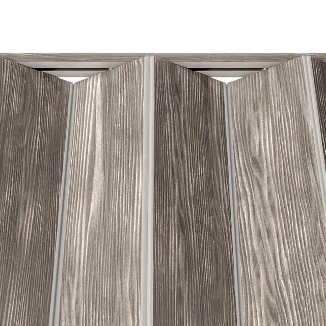 Alt view image 5 of 7 - 36" x 80" Premium Foldable Accordion Doors,Heavy Duty,Taupe Foldable accordion doors w/ doublewalled heavyduty panels, ideal as interior room dividers for privacy, spacesaving design