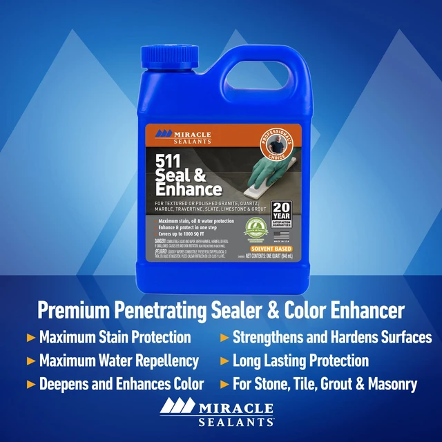 Alt view image 2 of 7 - 511 Seal & Enhance Premium Enhancing Sealer for Stone & Tile, Pint
