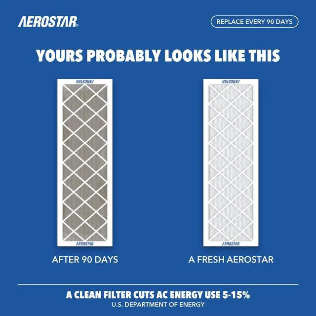 Alt view image 4 of 7 - Air Filter 14x30x1 MERV 13 AC Filter, HVAC, Furnace Filter, 4 Pack ACTUAL SIZE (13.50 x 29.50 x 0.75) AC Filter, Furnace Filter, Allergies, Dust, Pet Dander & Smoke MERV 13 (MPR 1500 / FPR 10)