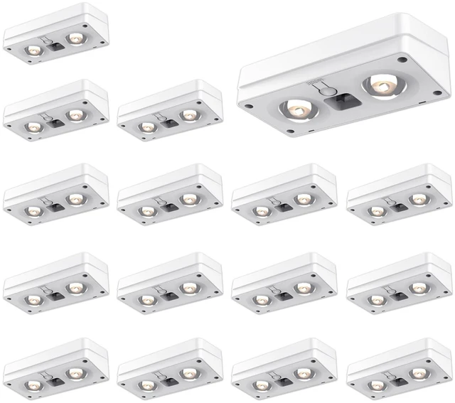 Main image of Solar Fence Lights 16 Pack, 50 Lumens Outdoor Solar Lights with 12 Modes RGB Color Glow LEDWaterproof, Solar Lights for Patio, Backyard, Deck, Fence, Railing(White Shell)