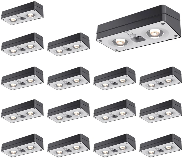 Main image of Solar Fence Lights 16 Pack, 50 Lumens Outdoor Solar Lights with 12 Modes RGB Color Glow LEDWaterproof, Solar Lights for Patio, Backyard, Deck, Fence, Railing