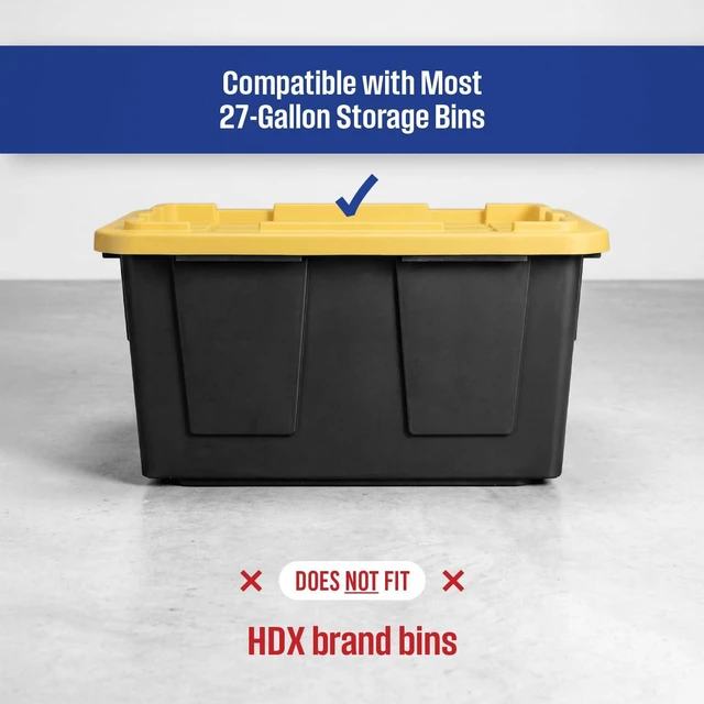 Alt view image 5 of 6 - 5-Tier Steel Tote Rack for 27 Gallon Bins - Silver
