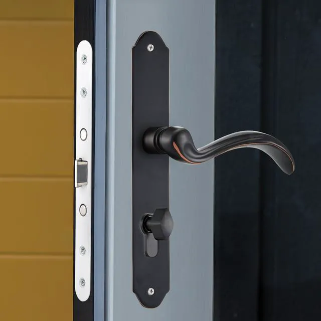 Alt view image 5 of 7 - Storm Door Handle Accessory Set fit Pella Storm Door Handle Replacement Part, with Key and Lock Cylinder, Mortise Lock Not Included (Oil-Rubbed Bronze)