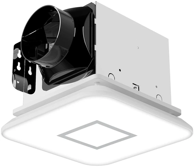 Main image of Bathroom Fan with Light110CFM 1.0 Sones 1200lm LED Light 3000K/4000K/5000K Selectable120V 43W Quiet Bathroom Ventilation Exhaust Fan for Shower/Restroom/Office/Home(silver)