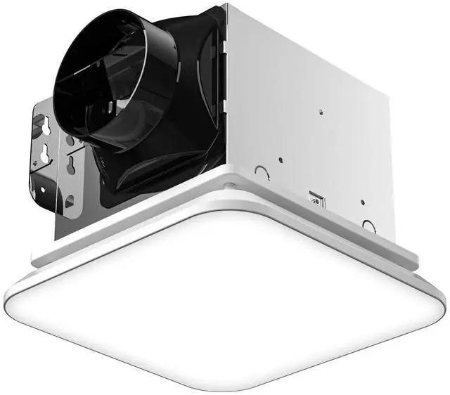 Main image of Bathroom Exhaust Fan with Light, 1.0 Sones 110 CFM 43W 1200LM ETL,Ceiling Opening 7.75'' x 7.5'' No attic installation required, Ceiling-Mounted Shower Ventilation Exhaust Fan with Light