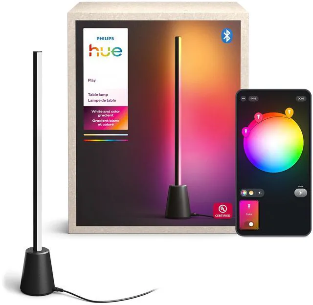 Main image of Hue Play Table Lamp, RGBWWIC LED, 23.6", 1-Pack White Ambiance, Multicolor Gradients, Smart Lighting, Alexa & Google Home & Apple Home, TV Sync