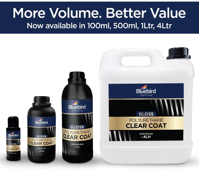 Alt view image 7 of 7 - Polyurethane Clear Coat for Furniture, Paintings, Water-Based Professional Varnish (Gloss, 135.2 Fl Oz)