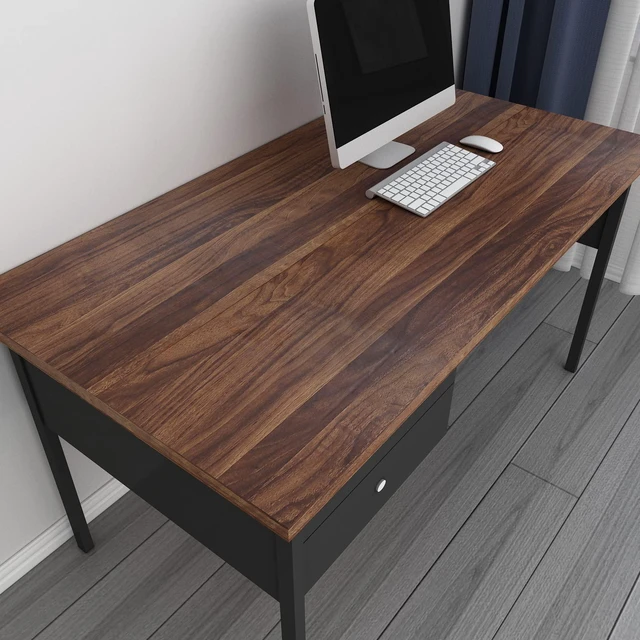 Alt view image 3 of 7 - 30x400 Inch Walnut Wood Contact Paper Countertop Contact Paper Peel and Stick Woodgrain Wallpaper Butcher Block Countertops Vinyl Warp Waterproof Wood Wallpaper Removable Counter Top Vinyl
