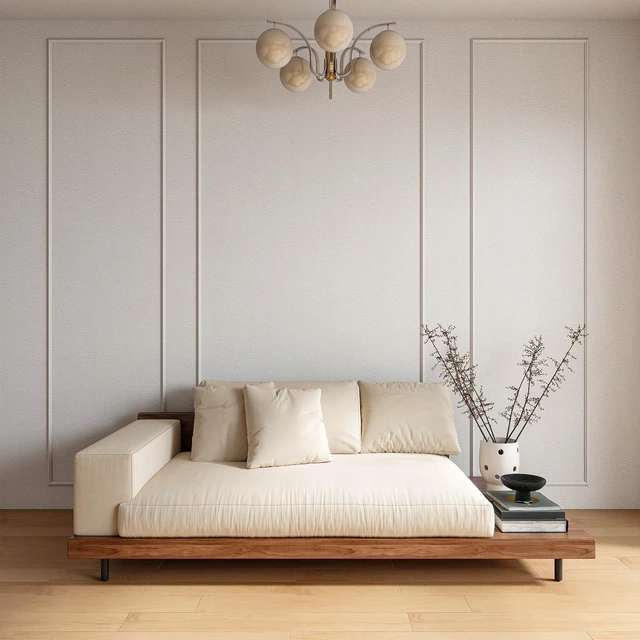 Alt view image 3 of 5 - 3set Peel and Stick Wall Molding Kit 3D Premade, 24x96in+48x96in Accent Wall Moulding Kit, Wainscoting Panel, for Interior Decor, Ready to Assemble, Peel and Stick, Wainscoting Accent Panel