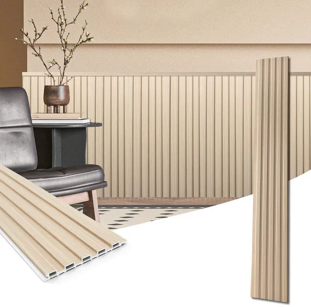 Main image of 48 x 6 Inch WPC Wood Slat Wall Panels, 3D Wall Accents, 16-Pack, Oak Real Wood Grain, Durable, Water Resistant, Wear-Resistant, No Emission, Eco-Friendly, Easy to Care, for Living Room, Bedroom