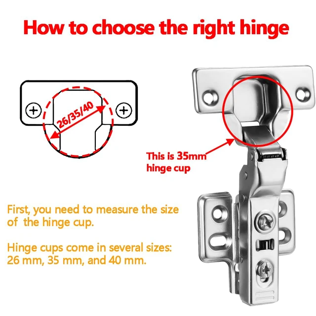 Alt view image 4 of 7 - 40Pcs Frameless Soft Close Half Overlay Cabinet Hinges European Concealed Hinges with 50% Faster Install & Clip-On Plate, 3D Adjustment, Cabinet Door Hinges for Frameless Cabinets